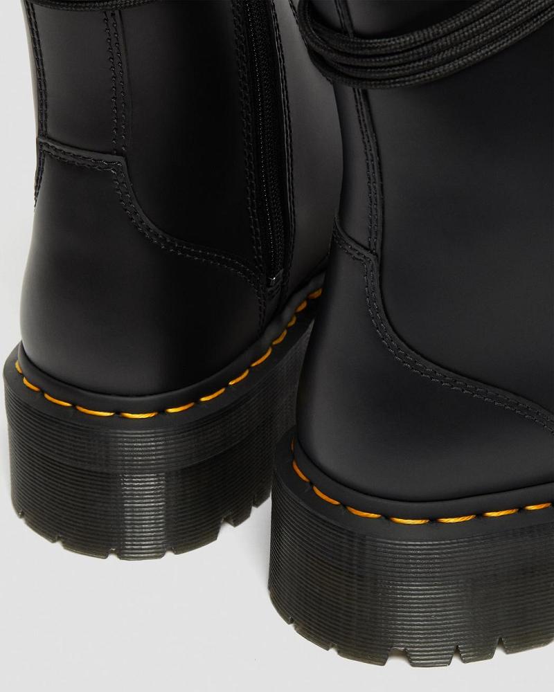 Botas Plataforma Dr Martens Jarrick Smooth Cuero Hombre Negros | MX 249BEX